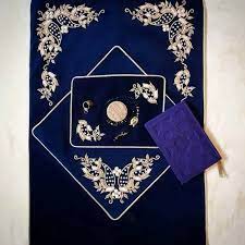 تصویر 1 از سجاده مخمل سرمه دوزی در انواع رنگ